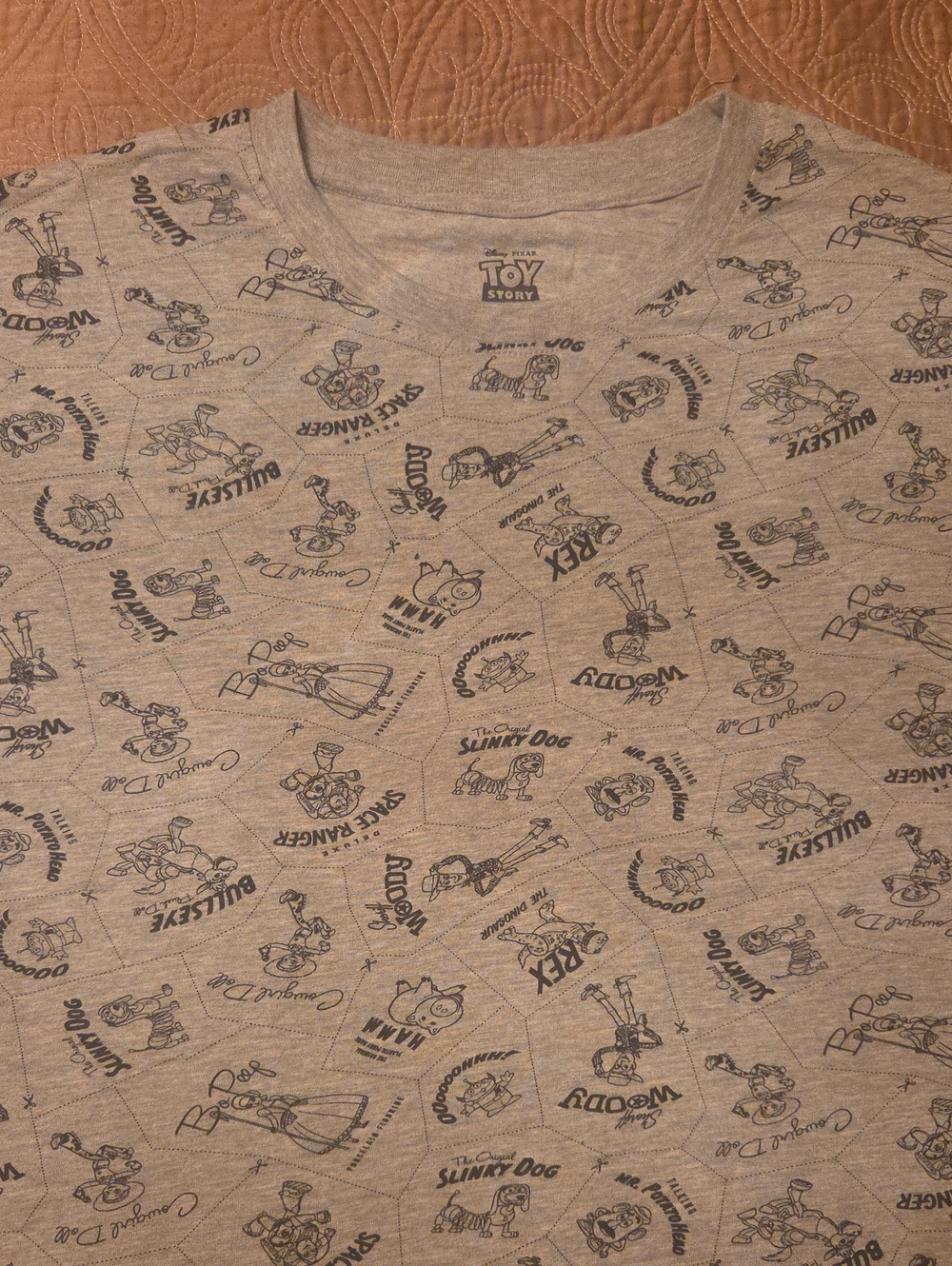 Men's Grey Toy Story Graphic Crewneck Shirt - Disney Pixar